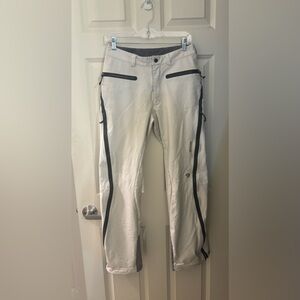 Mountain Hardwear Women's Zip Side, Fleece Lined Soft Shell Pants, Size Small